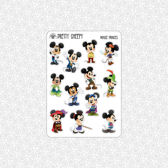 Mouse Princes Stickers