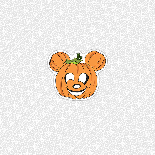 Mouse Pumpkin Sticker Easy Peel Premium Vinyl Die Cut Sticker