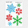 Mouse Snowflakes Winter Static Cling Set