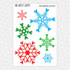 Mouse Snowflakes Winter Static Cling Set