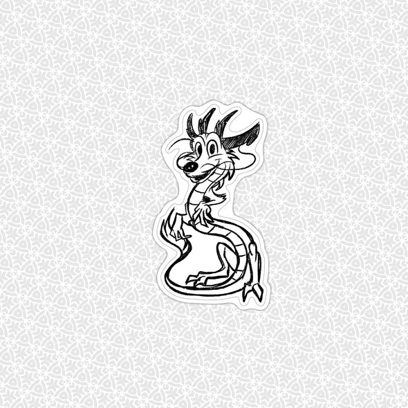 Mushu Tattoo Easy Peel Premium Vinyl Die Cut Sticker