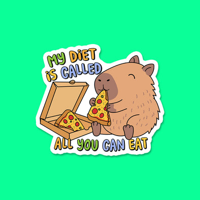 My Diet is Called All You Can Eat Vinyl Die Cut Sticker
