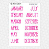 Neon Nightmare Monthly Kit for EC Planner | Monthly Planner Stickers