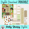 Never Grow Up Printable Planner Stickers PNG Digital Download Weekly Vertical Kit