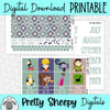 New Groove Printable Planner Stickers PNG Digital Download Monthly Kit