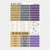 New Years Eve Weekly Planner Stickers Collection