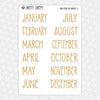 New Years Eve Monthly Kit for EC Planner | Monthly Planner Stickers