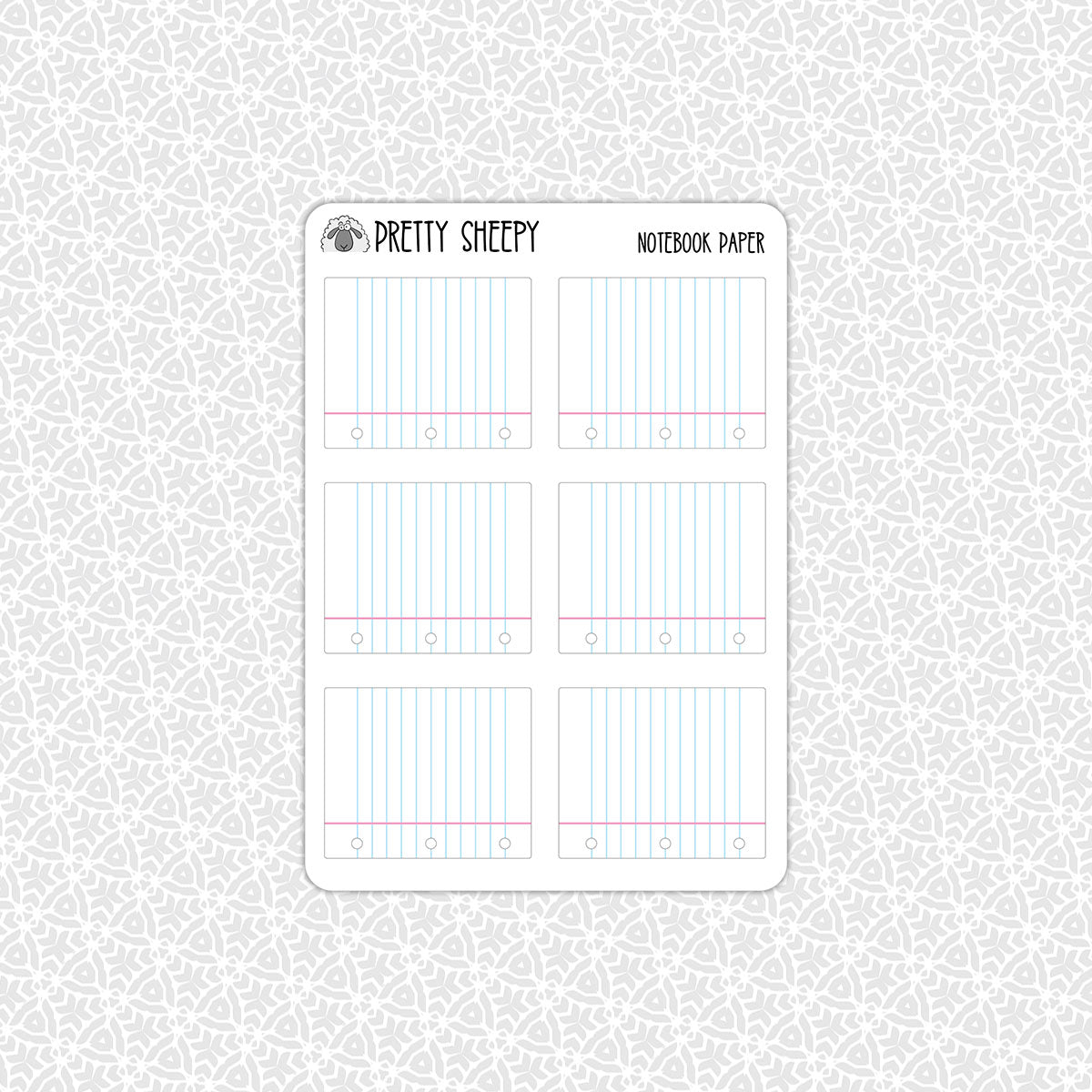 File Notebook Sticker Notebook Paper Stickers – Pretty Sheepy