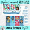 Ohana Printable Planner Stickers PNG Digital Download Monthly Kit