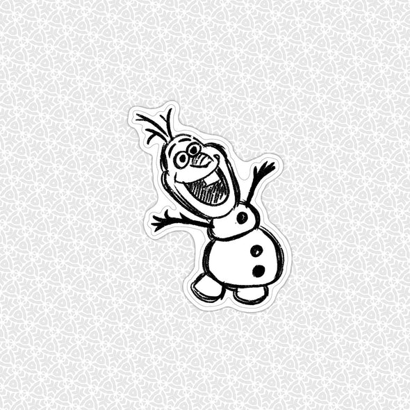 Olaf Tattoo Easy Peel Premium Vinyl Die Cut Sticker