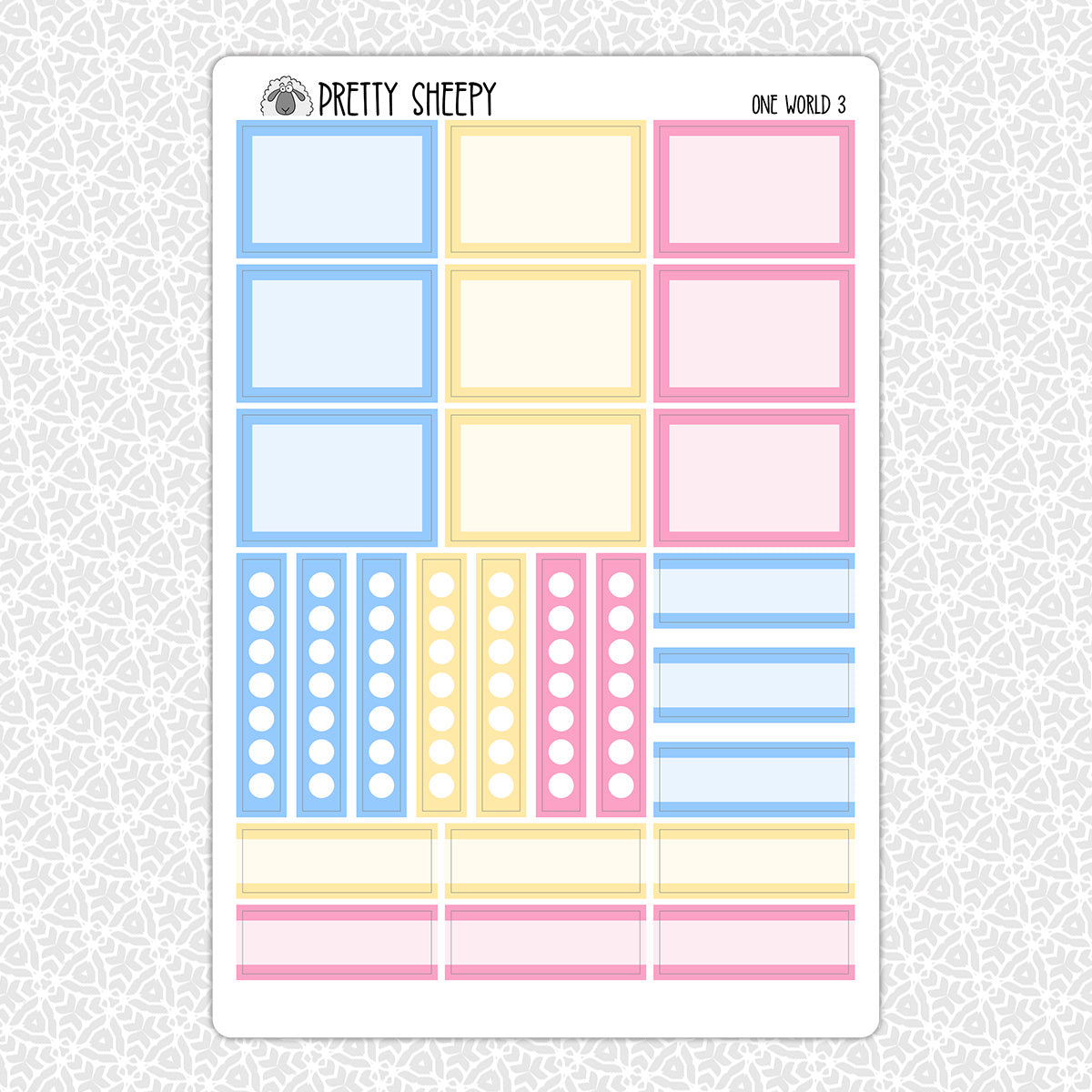 One World Weekly Planner Stickers Collection – Pretty Sheepy