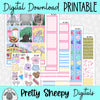 One World Printable Planner Stickers PNG Digital Download Weekly Vertical Kit