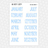 One World Monthly Kit for EC Planner | Monthly Planner Stickers