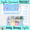 One World Printable Planner Stickers PNG Digital Download Monthly Kit