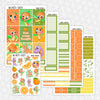 Orange Thoughts Printable Planner Stickers PNG Digital Download Weekly Vertical Kit