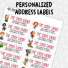 CUSTOM Christmas Address Labels | Superheroes