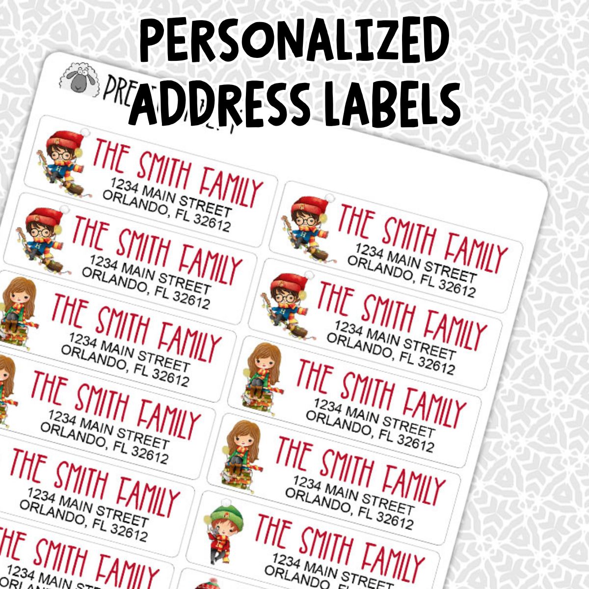 30 GINGERBREAD MAN CHRISTMAS PERSONALIZED RETURN ADDRESS LABELS 1 In X 2.625 In - Foto 6