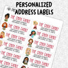 CUSTOM Christmas Address Labels | Princessses