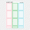 Pastel Christmas Printable Planner Stickers PNG Digital Download Weekly Vertical Kit