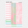 Pastel Christmas Printable Planner Stickers PNG Digital Download Weekly Vertical Kit