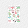 Pastel Christmas Weekly Planner Stickers Collection