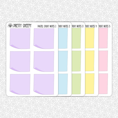 Sticky Notes Planner Stickers