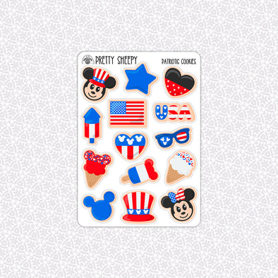 Patriotic Cookies Stickers