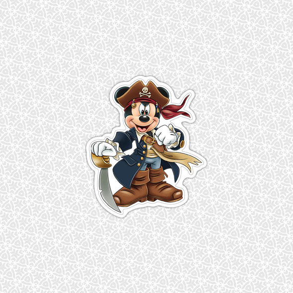 Pirate Characters Easy Peel Premium Vinyl Die Cut Sticker