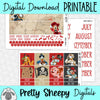 Pirates Printable Planner Stickers PNG Digital Download Monthly Kit