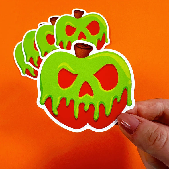 Poison Apple Sticker Easy Peel Premium Vinyl Die Cut Sticker