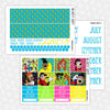 Powerline Printable Planner Stickers PNG Digital Download Monthly Kit