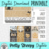Pretty Pirate Printable Planner Stickers PNG Digital Download Monthly Kit