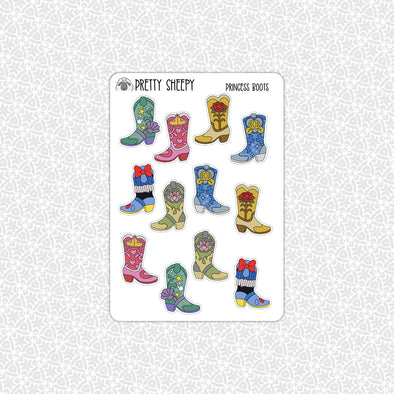Princess Boots Stickers