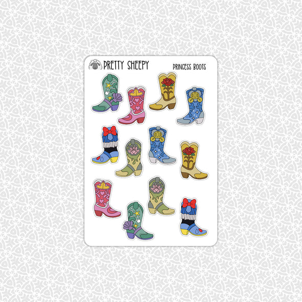 Princess Boots Stickers
