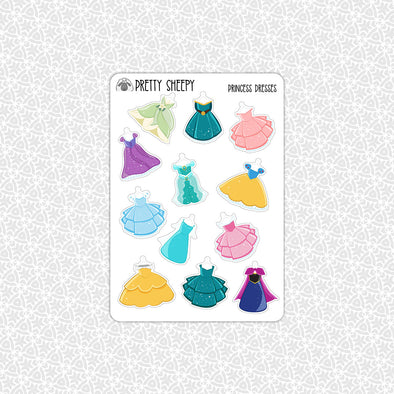 Princess Dresses Stickers