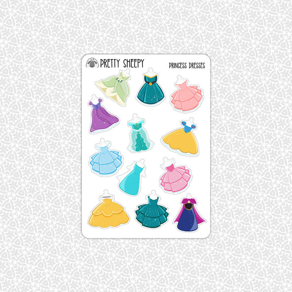 Princess Dresses Stickers