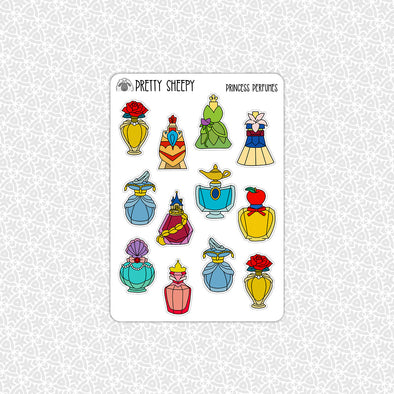 Princess Perfume Stickers