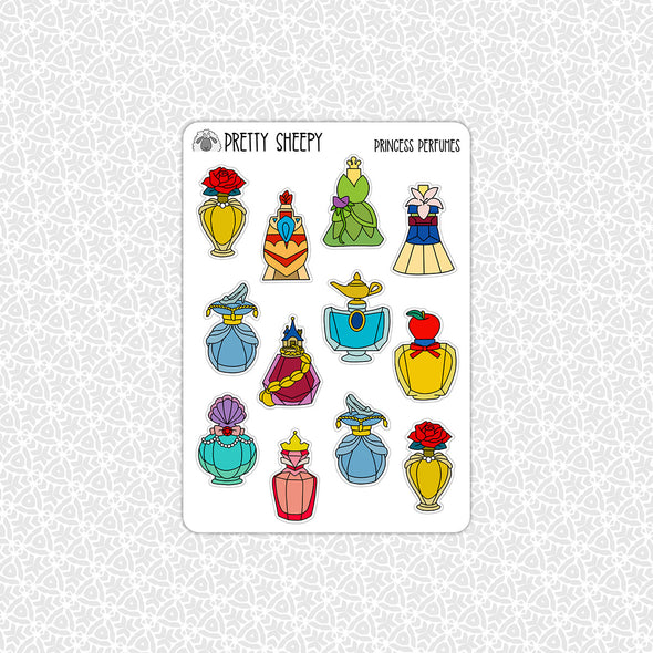 Princess Perfume Stickers