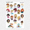 Princess Sidekicks Weekly Planner Stickers Collection