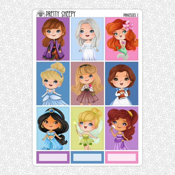 Princesses Full Box Stickers