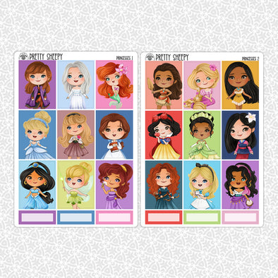 Princesses Full Box Stickers