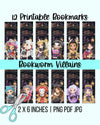 Bookworm Villains Printable Bookmarks
