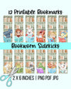 Bookworm Sidekicks Printable Bookmarks