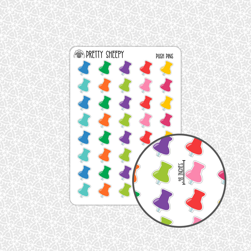 Push Pins Stickers – Pretty Sheepy