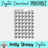 Race Countdown Printable Stickers PNG Digital Download