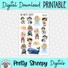 Real Boy Printable Stickers PNG Digital Download