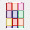 Remember Me Weekly Planner Stickers Collection