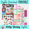 Remember Me Printable Planner Stickers PNG Digital Download Weekly Vertical Kit