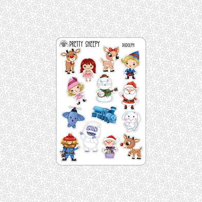 Rudolph Christmas Stickers