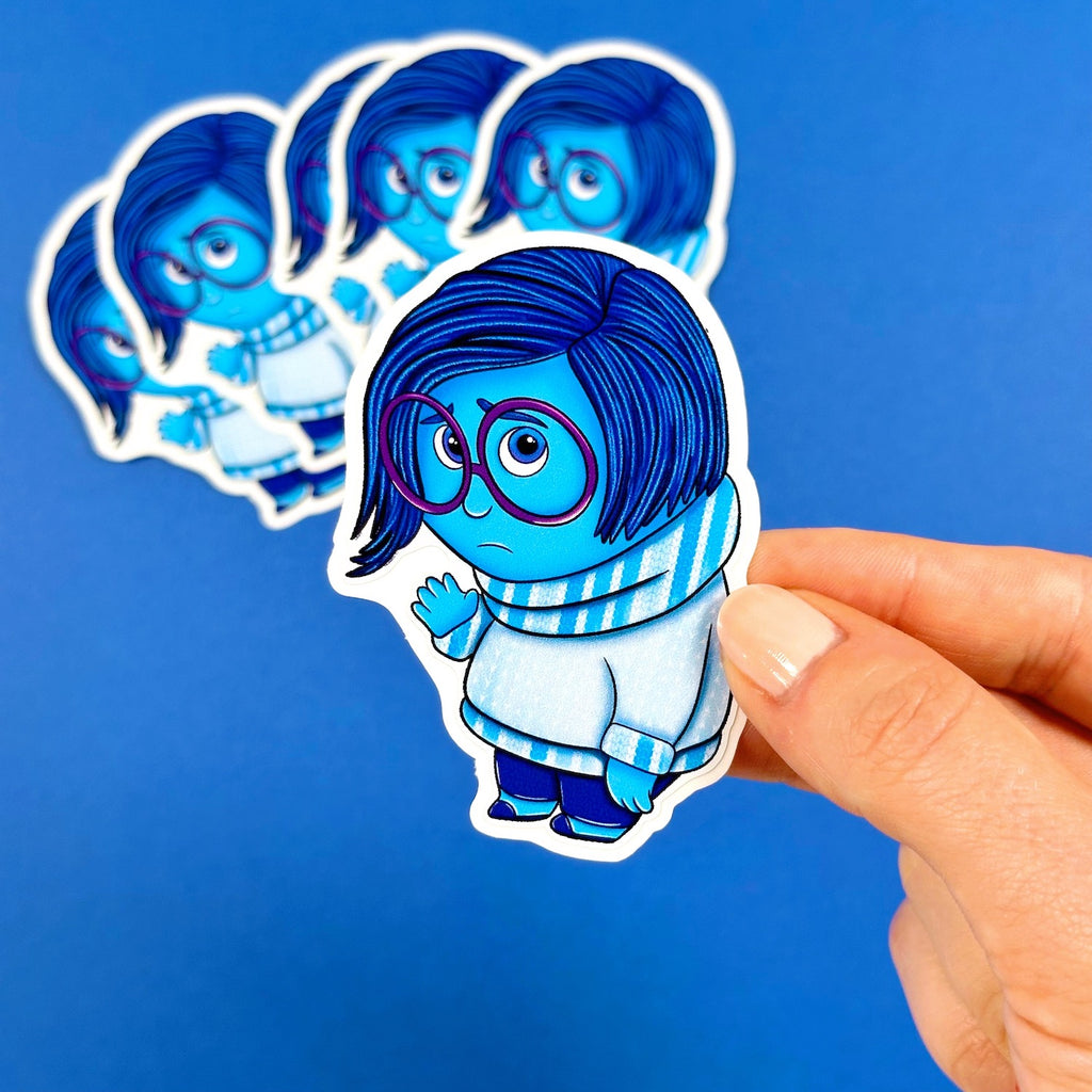 Sadness Easy Peel Premium Vinyl Die Cut Sticker – Pretty Sheepy